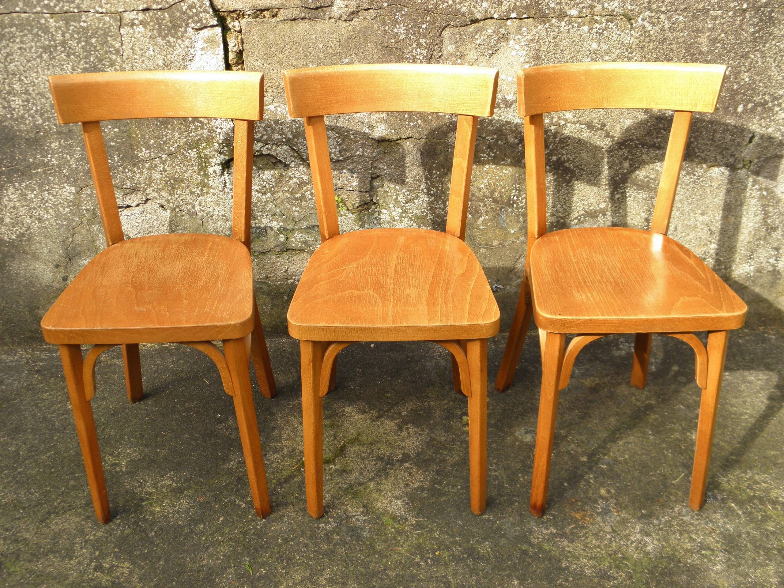 Set of 6 Baumann bistro chairs n° 18