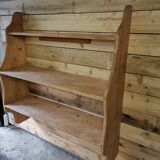 Large solid pine wall shelf