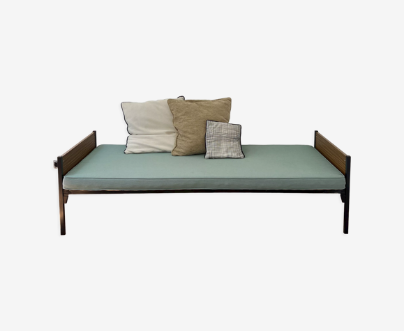 Daybed banquette moderniste des années 60 avec coussins