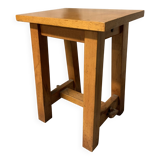 Vintage solid wood regional craft stool