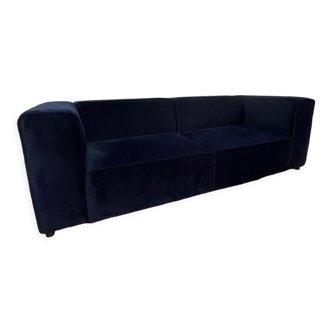 Navy velvet sofa Carmo by Bo Concept