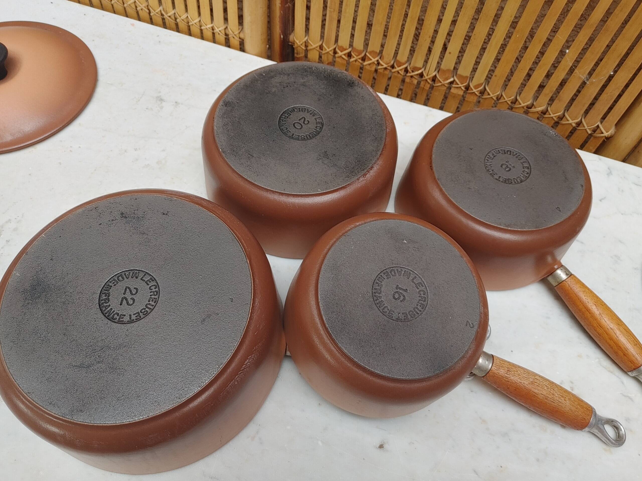 Le Creuset enameled cast iron - Set of 4 saucepans with lids