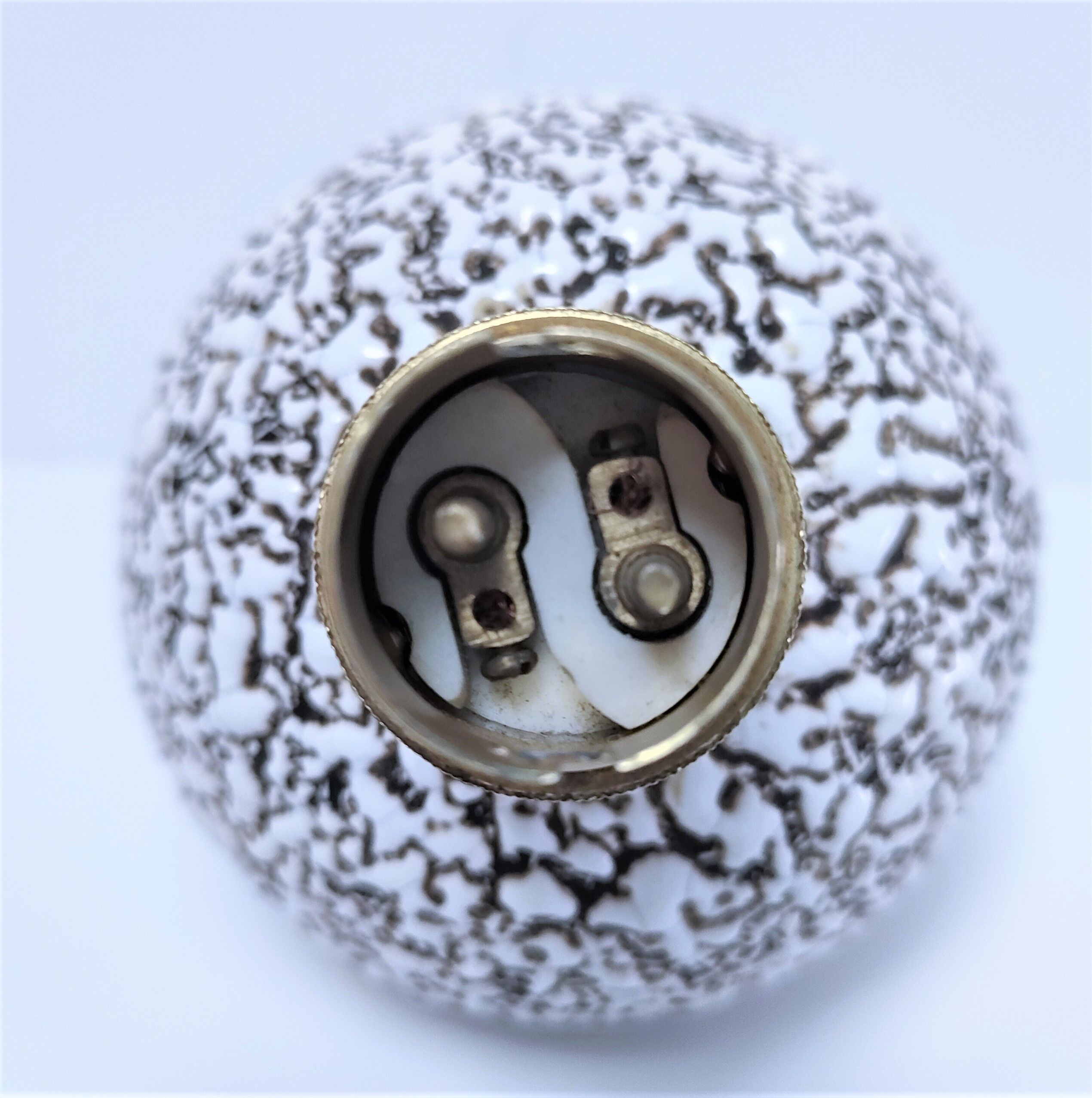 Lamp ceramic ball Art Deco style Besnard 30s