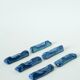 Set of 6 ceramic knife holders, handcrafted, Blue, 1970