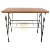 "Stringbord" teak side table, Sweden, 1950