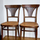 Paire de chaises bistrot cannées Thonet