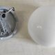 Plafonnier, applique globe opaline - mid. XXeme