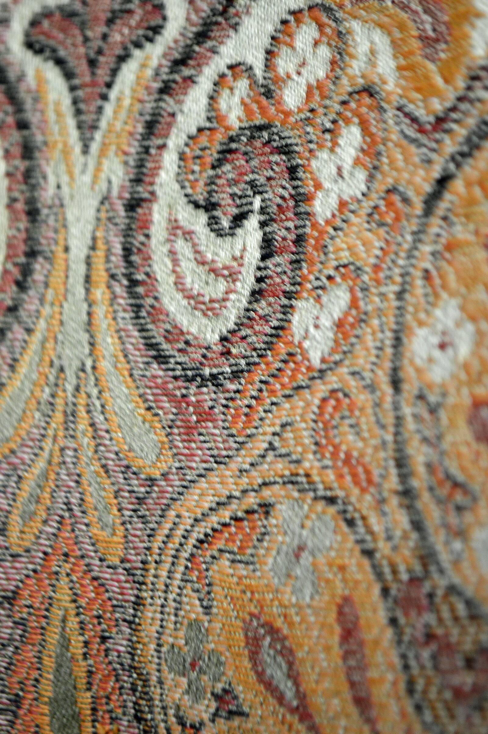 Pair of toad chairs, paisley fabric