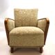 Fauteuil de salon Art Déco en jacquard de velours, 1930