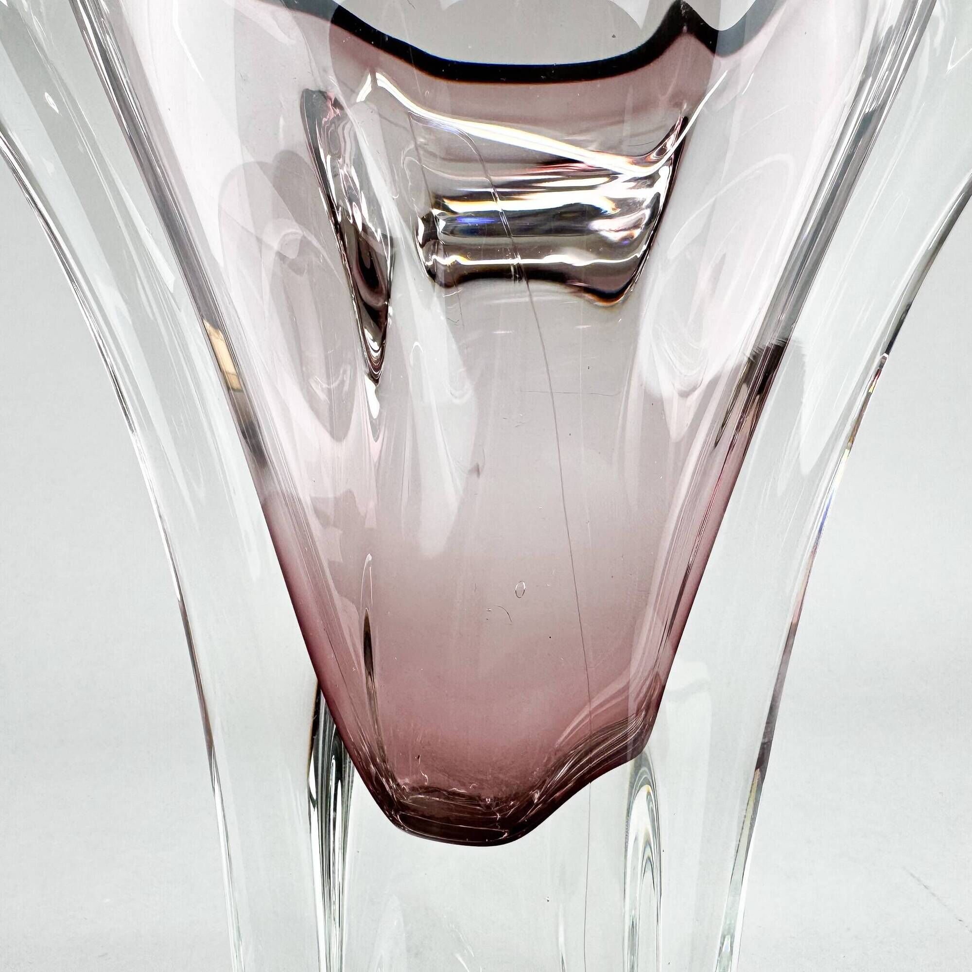 Vintage Art Glass Vase by Josef Hospodka for Chribska Glasswork, 1960's