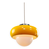 Large Space Age Model Best Pendant from Guzzini in Yellow, 1970s