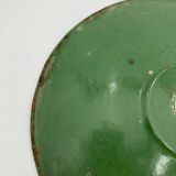 Green enamel cake