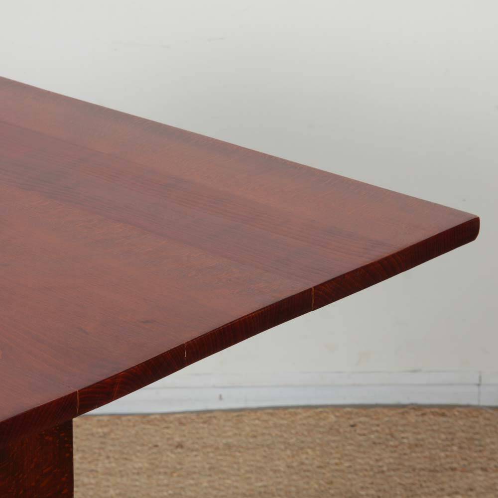 High wooden table, French craftsmanship from the 1940s.