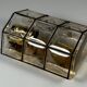 60s 70s Wall Lamp Wall Sconce Glashütte Limburg Germany Glass & Metal