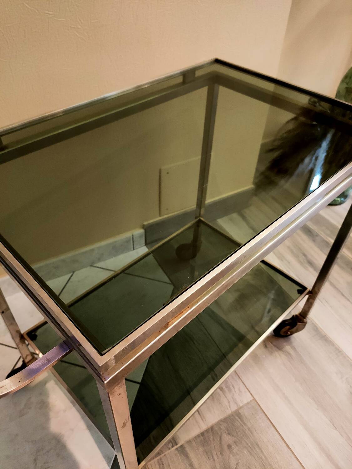 Vintage Guy Lefevre bar cart