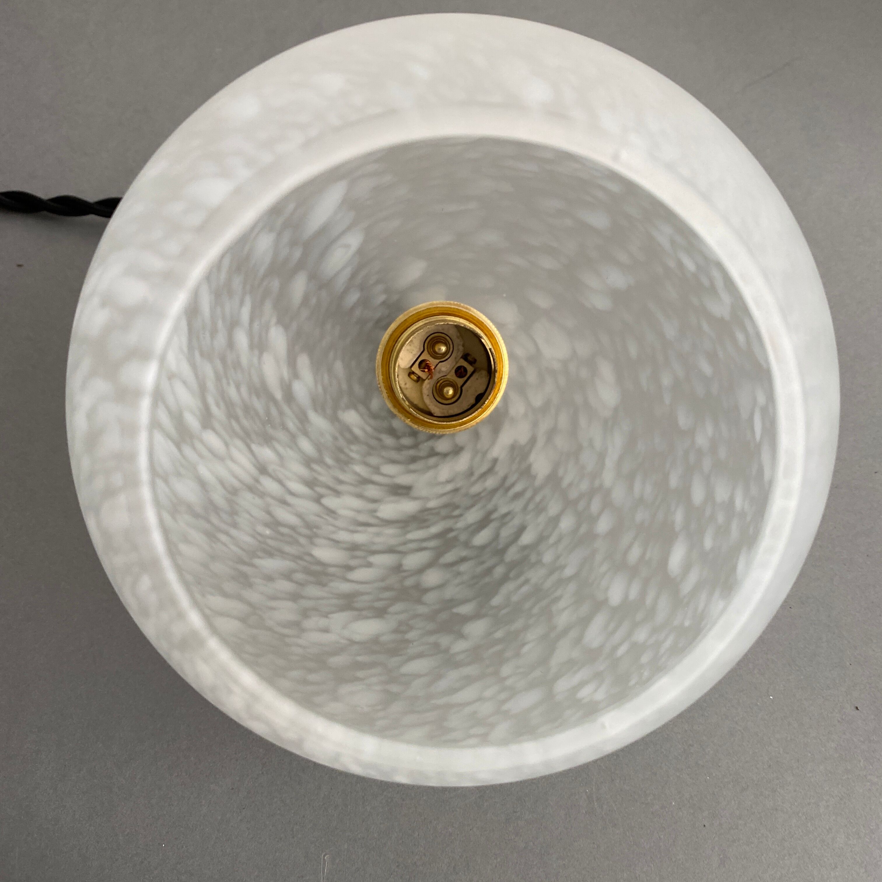 Lot 3 Clichy vintage glass hanging lamps