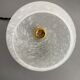Lot 3 Clichy vintage glass hanging lamps