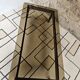 Vintage 1970s smoked glass wood coffee table