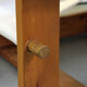 Italian brutalist pine sling chair