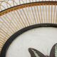 Wicker fruit basket with butterfly