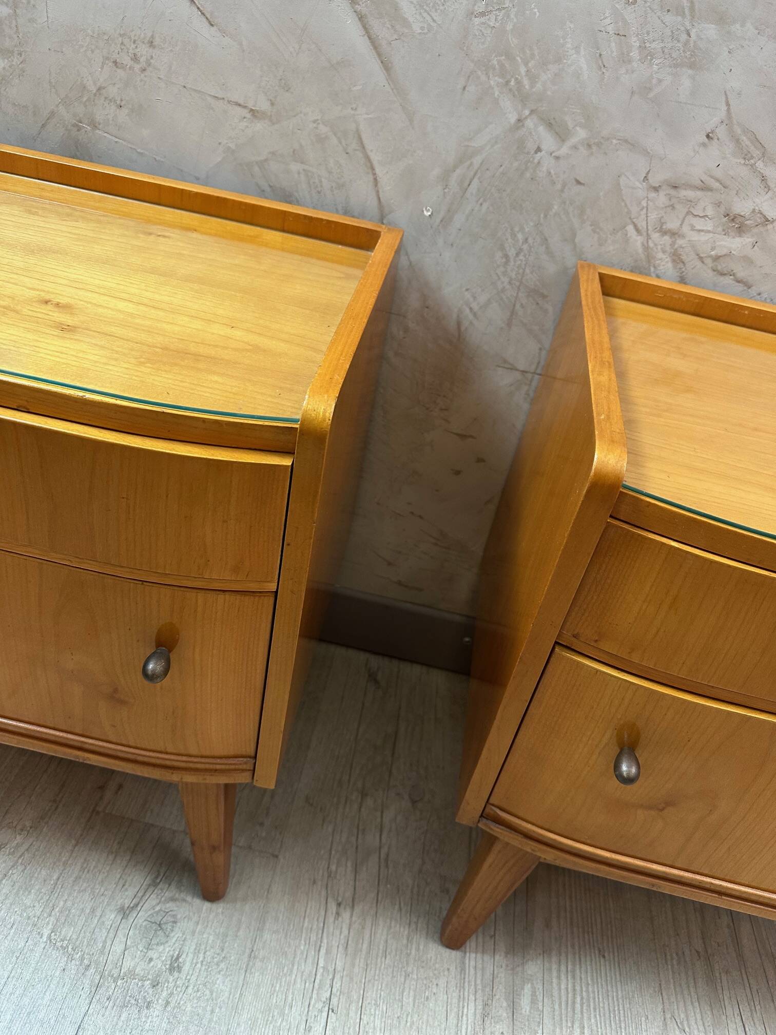 Pair of 1950 bedside tables