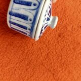 Small vintage blue ceramic box
