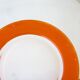 Set of 4 flat plates duralex vintage orange - diameter 23cm