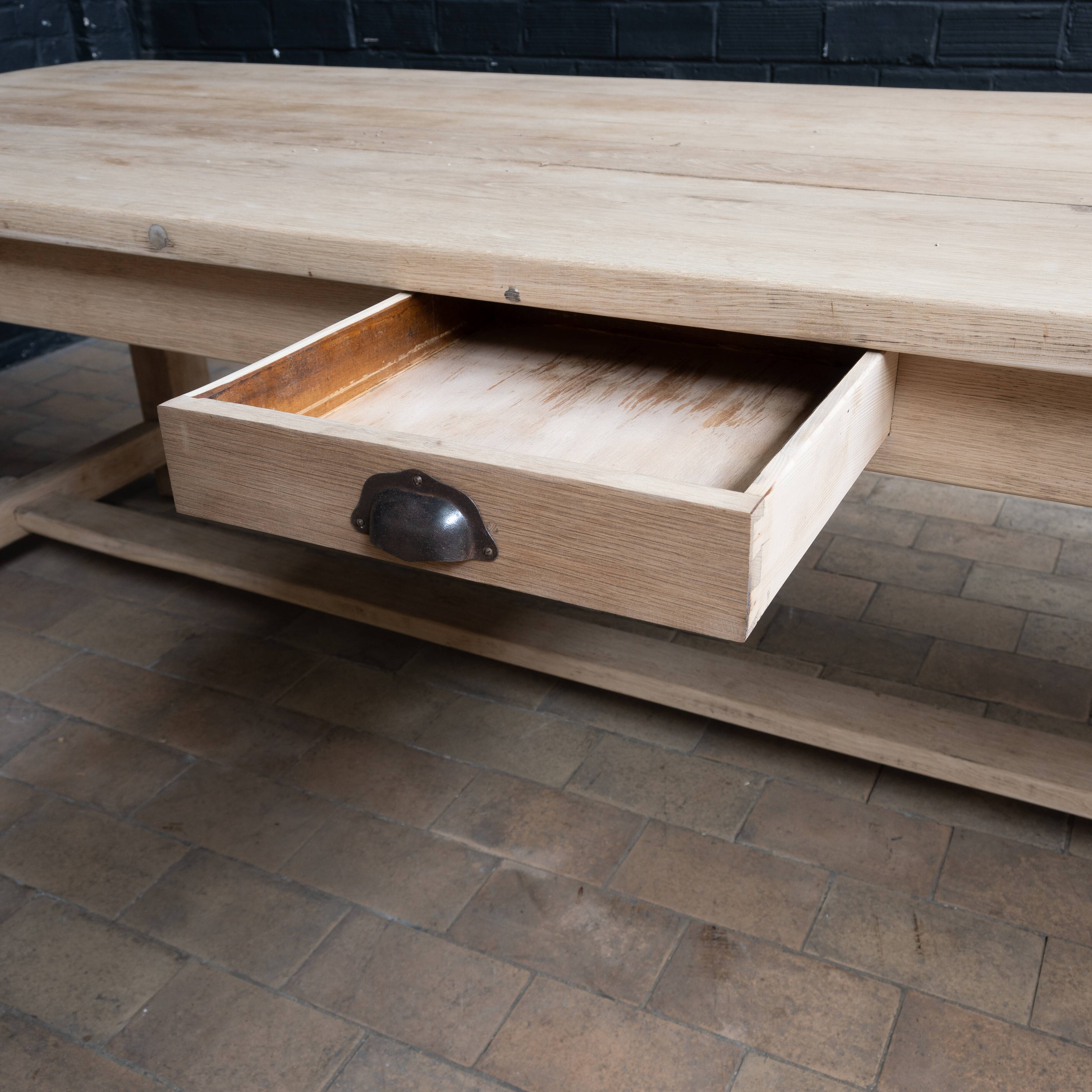 Large oak monastery table 1950