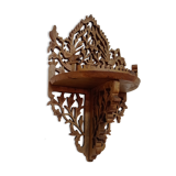 Small wooden wall shelf