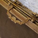 Brass and bronze steel firewall 4 panels XIX°