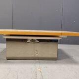 Vintage ash wood coffee table by Paul Michel, 1970s