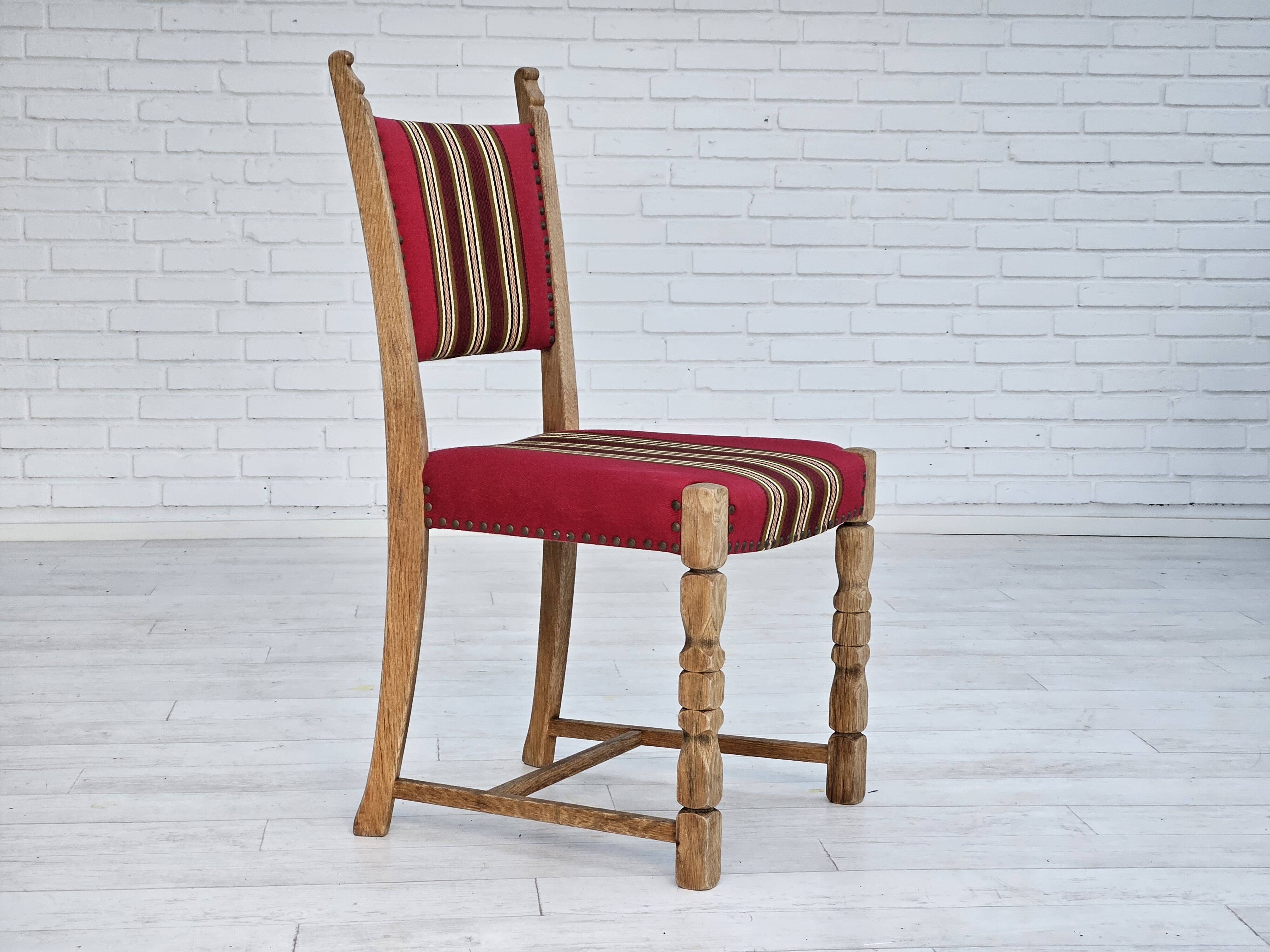 1970s, set 6 pcs of Danish dinning chairs, original good condition.