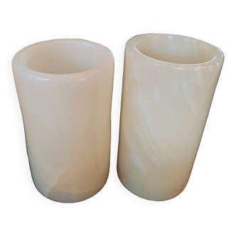 Set of 2 Onyx pots