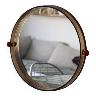 Vintage round plexi mirror 1974
