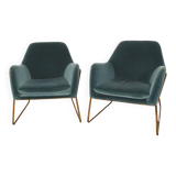 Pair of designer armchairs, Made