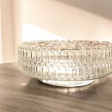 Grand plafonnier encastré en verre clouté
