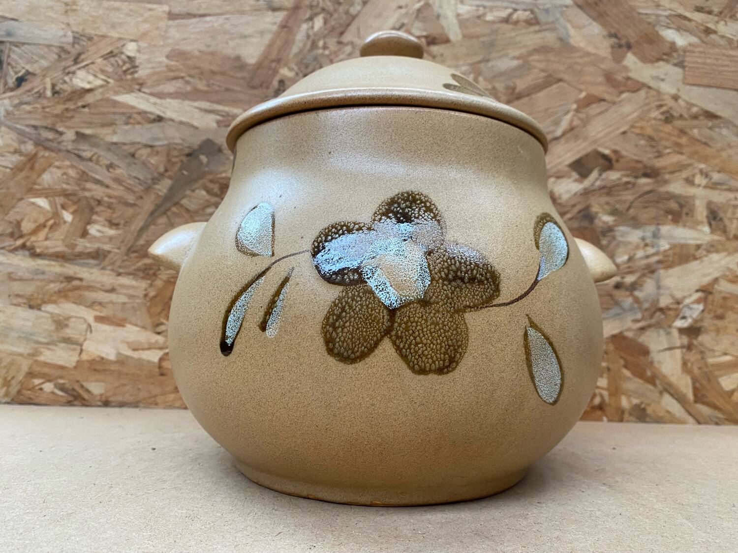 Old sarreguemines soup tureen nadege model ceramic beige vintage