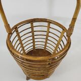 Rattan basket 60s