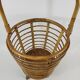 Panier en rotin années 60