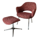 Chaise Knoll et repose pieds années 60
