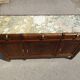 Art Deco sideboard in walnut with a marble top