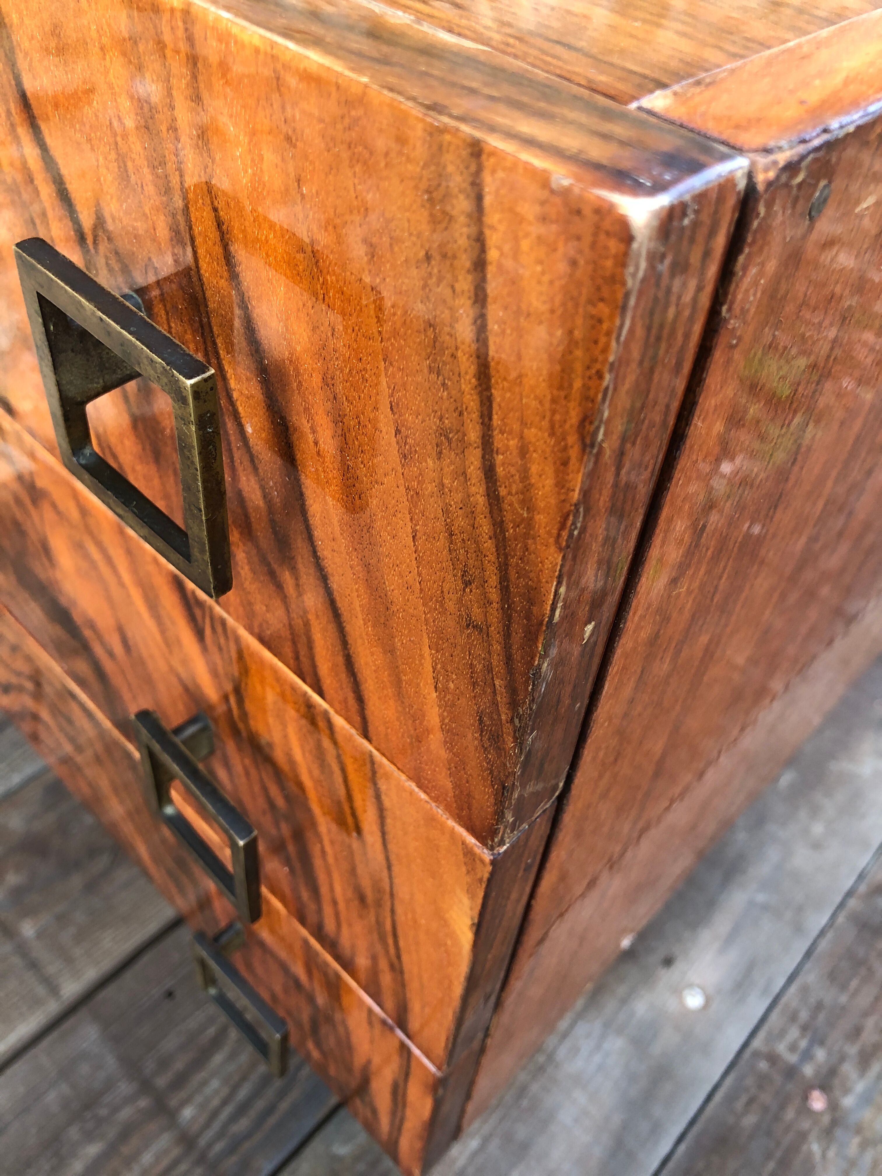 Vintage dresser with three rosewood drawers circa 70