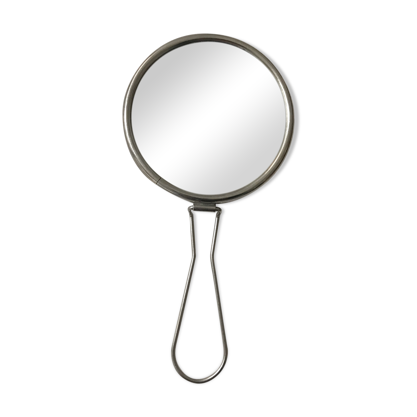 Barber's round hand mirror 13cm