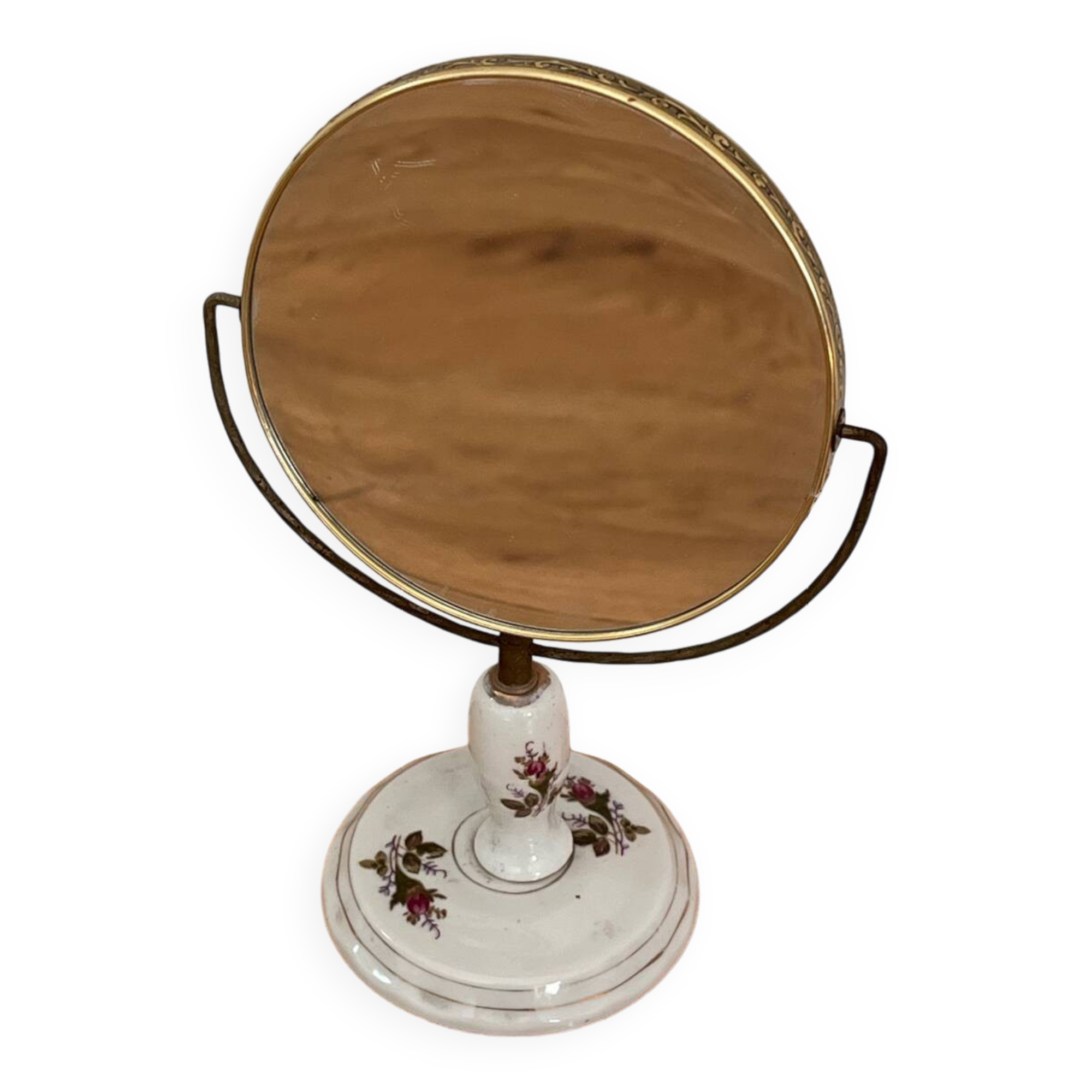 Porcelain standing mirror