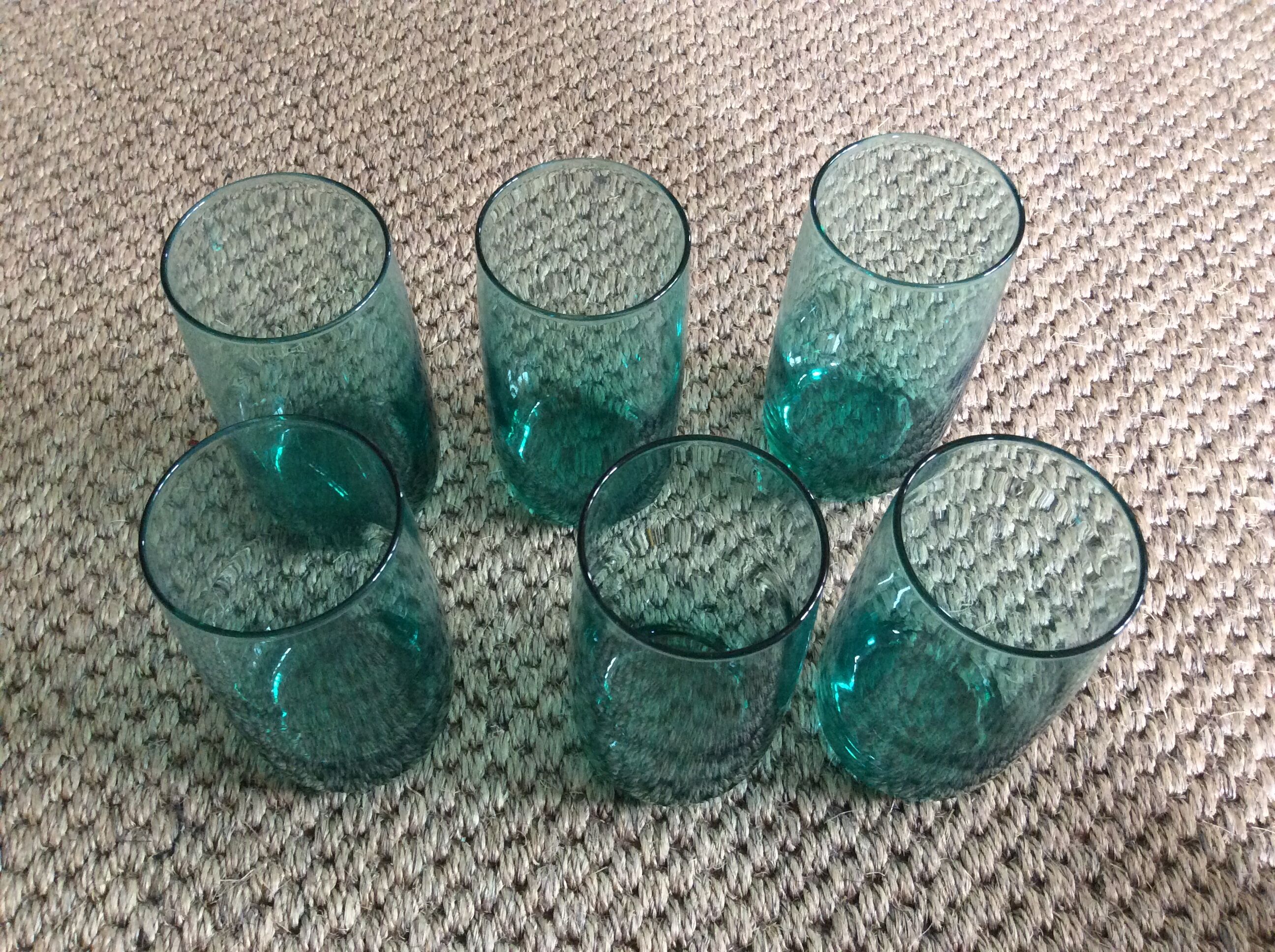 Series of 6 glasses