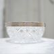 Vintage ashtray in crystal and silver metal