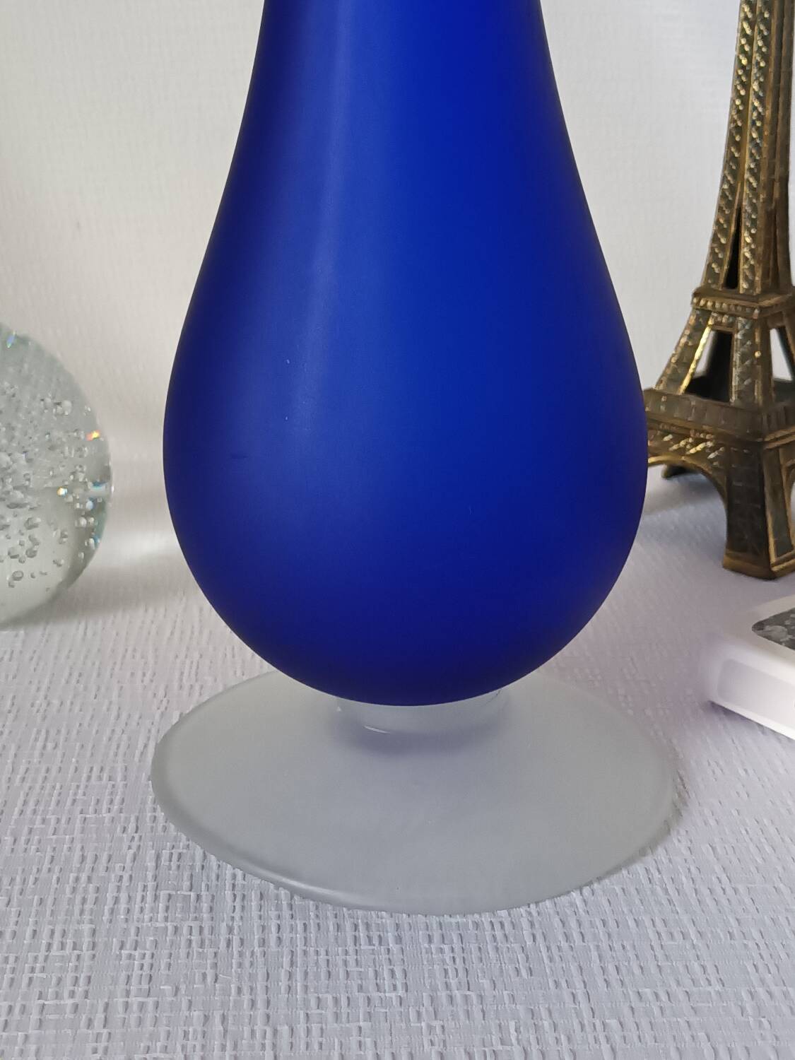 Vintage cobalt blue soliflore vase