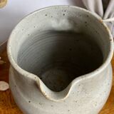 Large pyrite stoneware pitcher