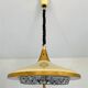 Retractable metal and  glass pull down pendant