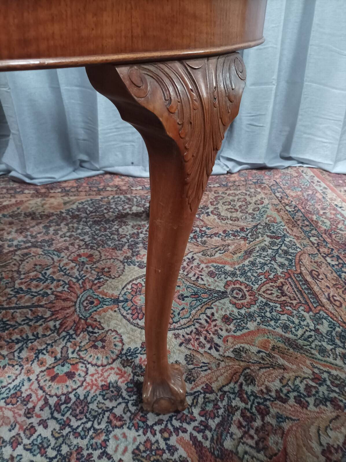 Chippendale table in mahogany Maison JELLINEK Paris